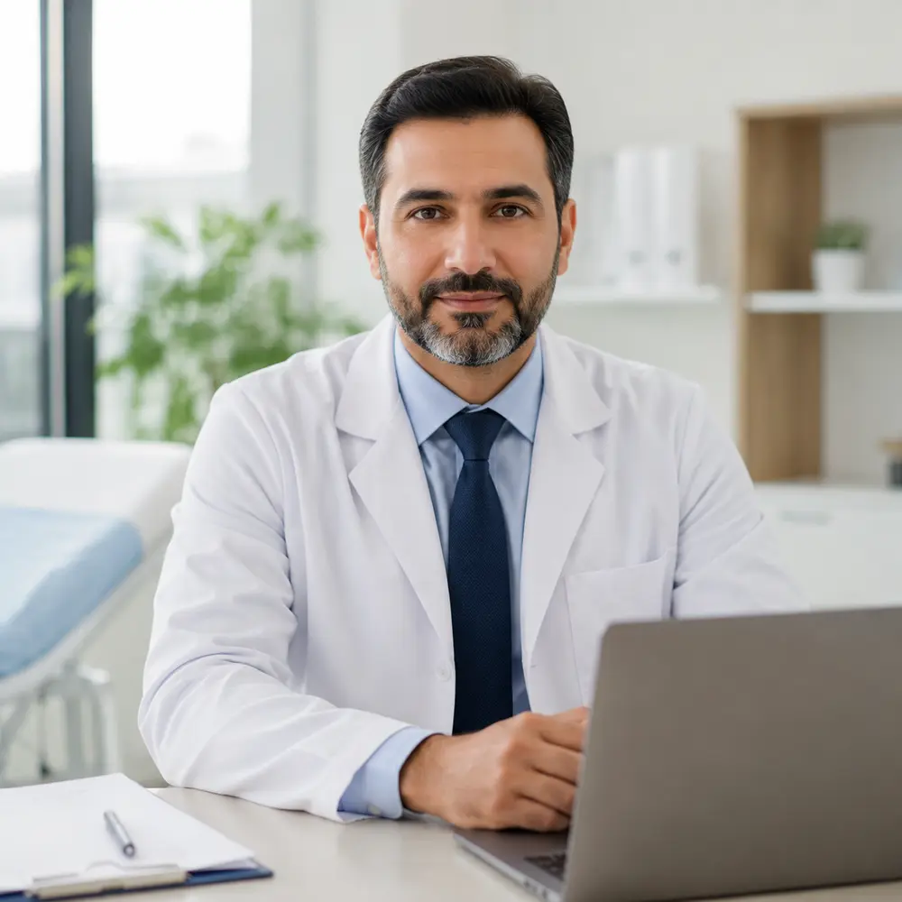 نتیجه تست عملی پرامپت پزشک متخصص در مطب